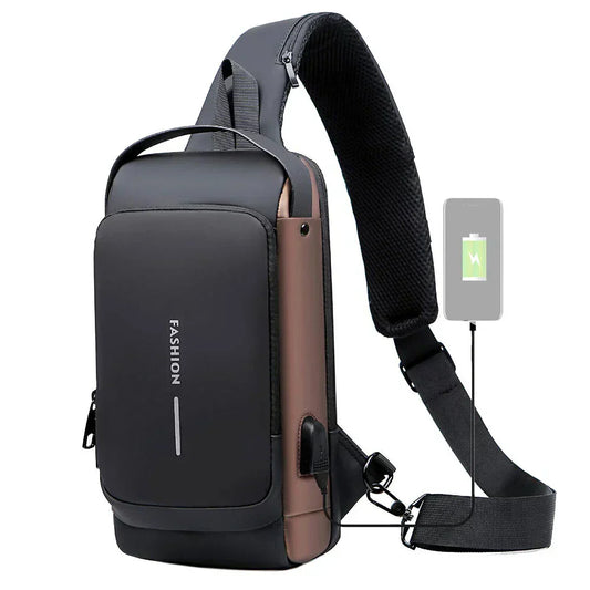 Waterproof Anti-Theft Sling & Backpack– USB Charging