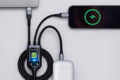 3-in-1 Nylon Braided Charging Cable 3A