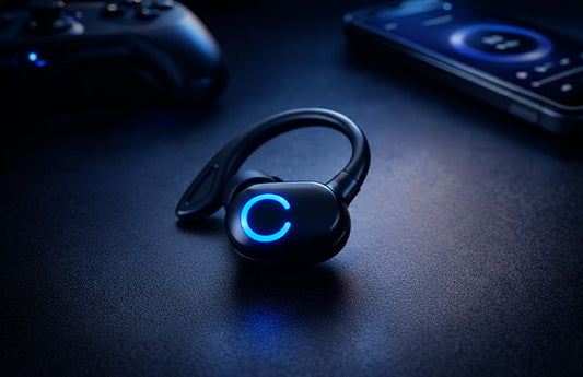 Single-Ear Bluetooth Headset with Noise-Cancel Mic